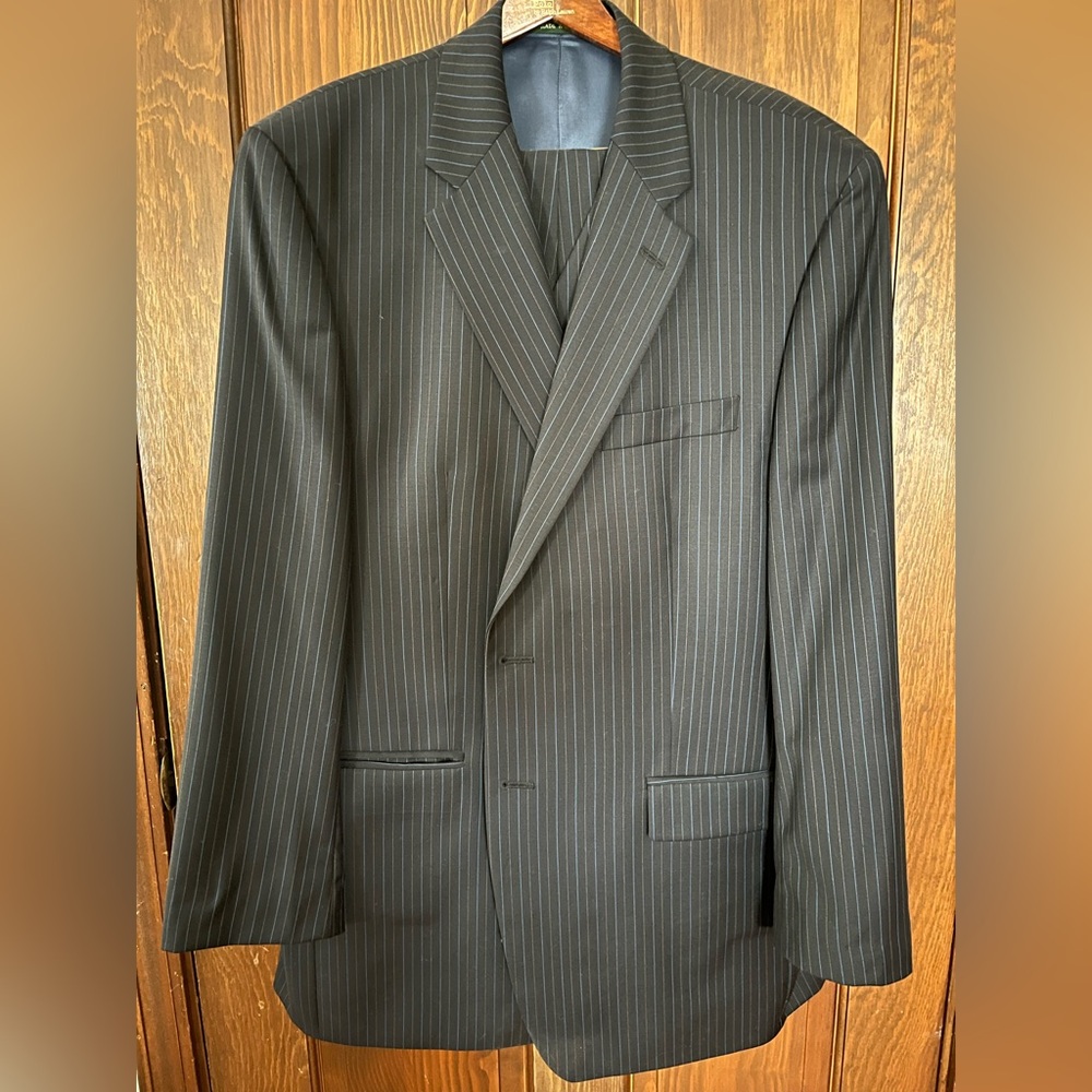 Ralph Lauren Dark Navy Blue Pinstripe Suit